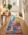 Urban Terrace Collection Area Rug -  Atrium Runner Multi  lifestyle 45