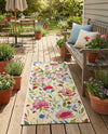 Seaside Blooms Collection Area Rug -  Meadow Runner Multi  lifestyle 48