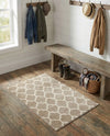 Lattice Gardens Collection Area Rug -  Bloomfield (Light Brown) Rectangle Light Brown  lifestyle 18