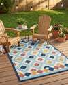 Caribbean Terrace Collection Area Rug -  Tobago Rectangle Ivory  lifestyle 44