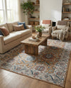 Mykonos Manor Collection Area Rug -  Paros Rectangle Mustard Yellow  lifestyle 45