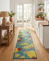 Coastal Terrace Collection Area Rug -  Cove Runner Blue  lifestyle 48