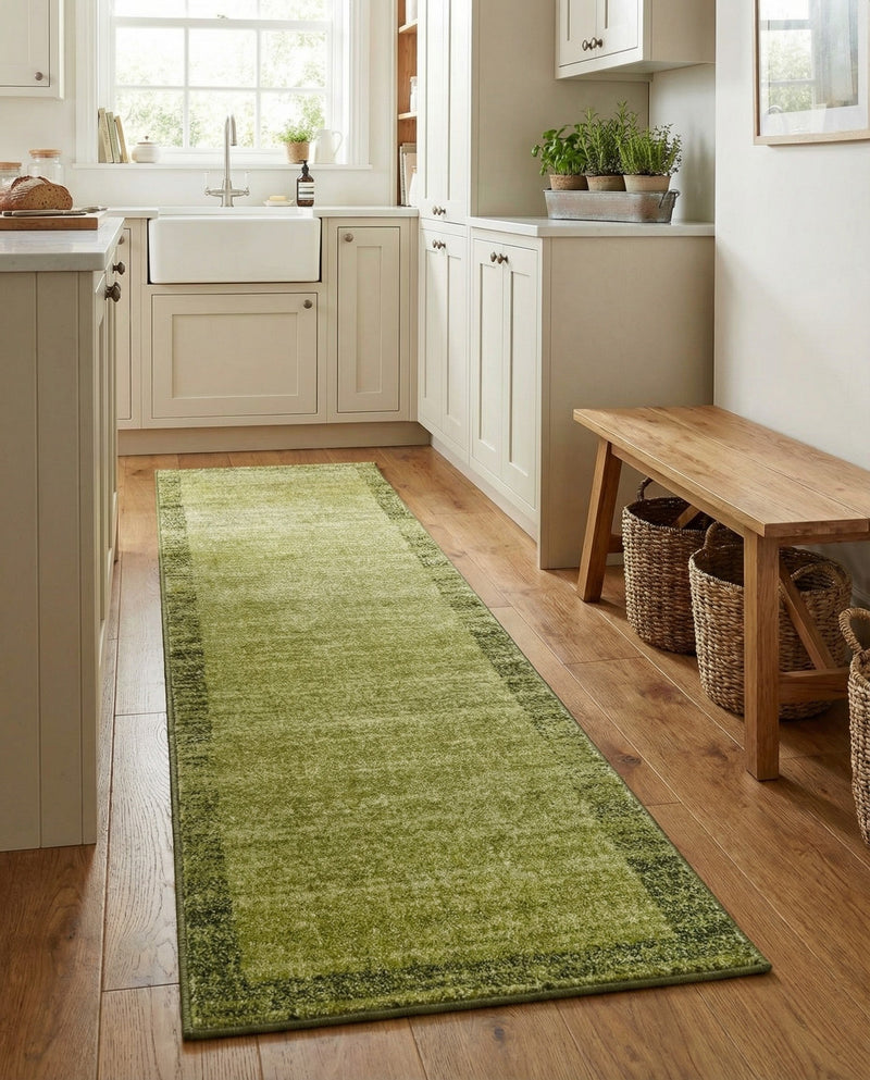 Studio Haven Collection Area Rug -  Conservatory (Light Green) Runner Light Green  lifestyle 57