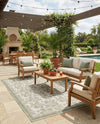 Coastal Terrace Collection Area Rug -  Marina Rectangle Ivory and Beige  lifestyle 20