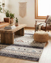 Desert Modern Eco Rug Series Collection Area Rug -  Arches Rectangle Gray  lifestyle 11
