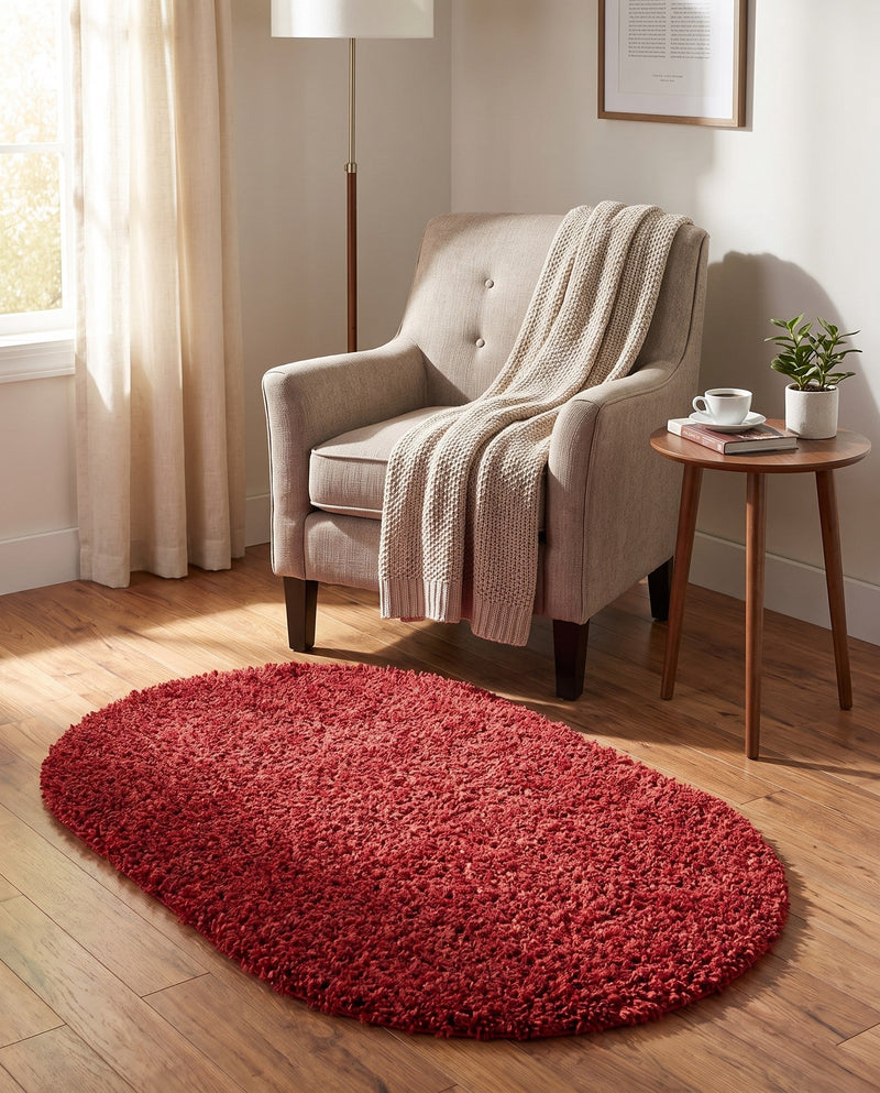 Alpine Plush Collection Area Rug -  Cortina (Poppy) Oval Poppy  lifestyle 73