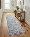 Horizon Collection Area Rug -  Meridian Runner Ivory Blue  lifestyle 54