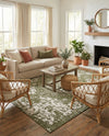 Urban Oasis Rugs Collection Area Rug -  Penthouse (Green) Rectangle Green  lifestyle 4