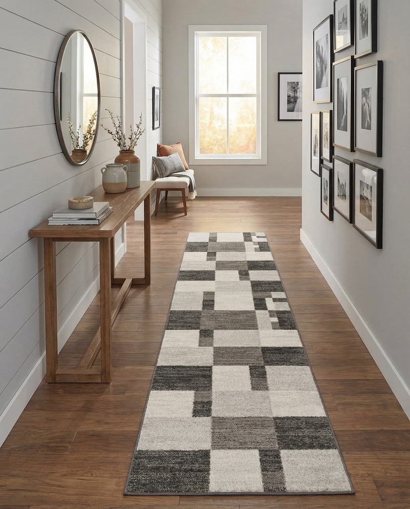 Autumn Meadow Collection Area Rug -  Sycamoreside (Gray) Runner Gray  lifestyle 31