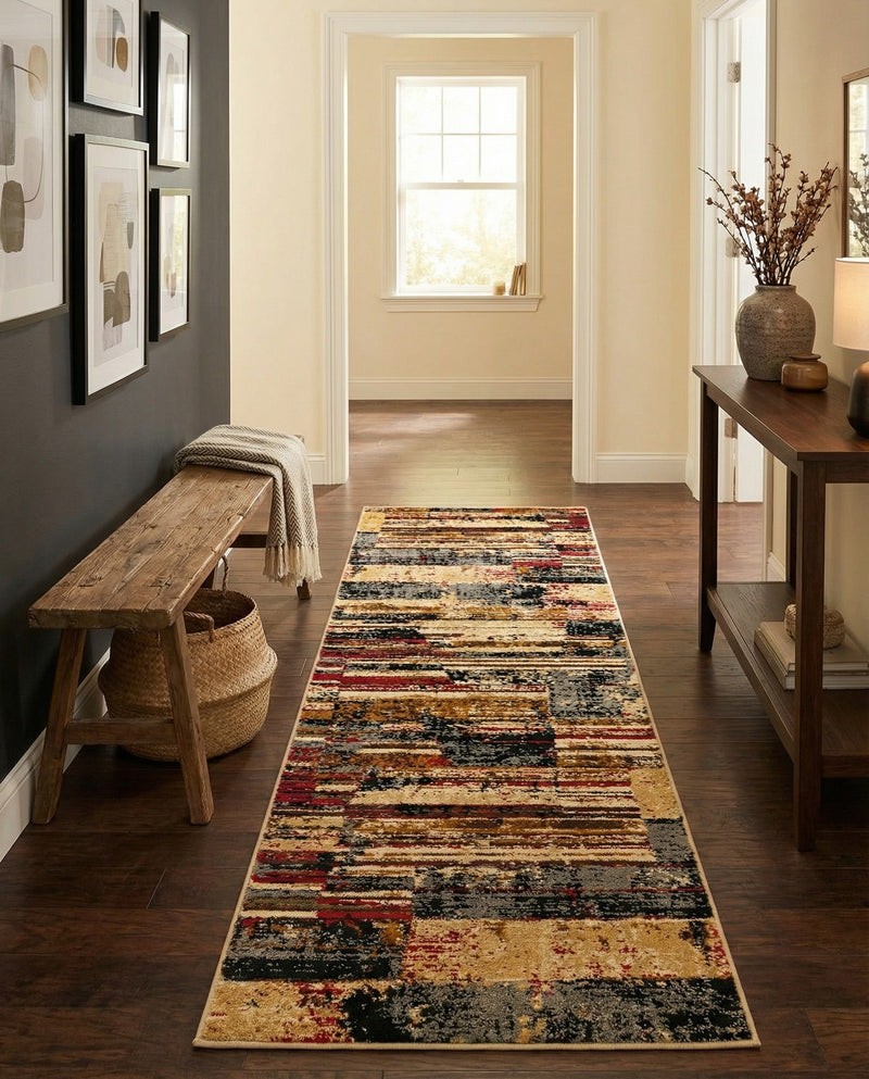 Neptune Elegance Collection Area Rug - Triton Runner Multi  lifestyle 38