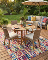 Urban Terrace Collection Area Rug -  Boardwalk Rectangle Multi  lifestyle 21
