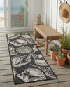 Seaside Haven Rugs Collection Area Rug -  Lighthouse (Black and White) Runner Black and White  lifestyle 66