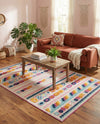 Bahama Breeze Outdoor Collection Area Rug -  Bimini Rectangle Pink  lifestyle 36