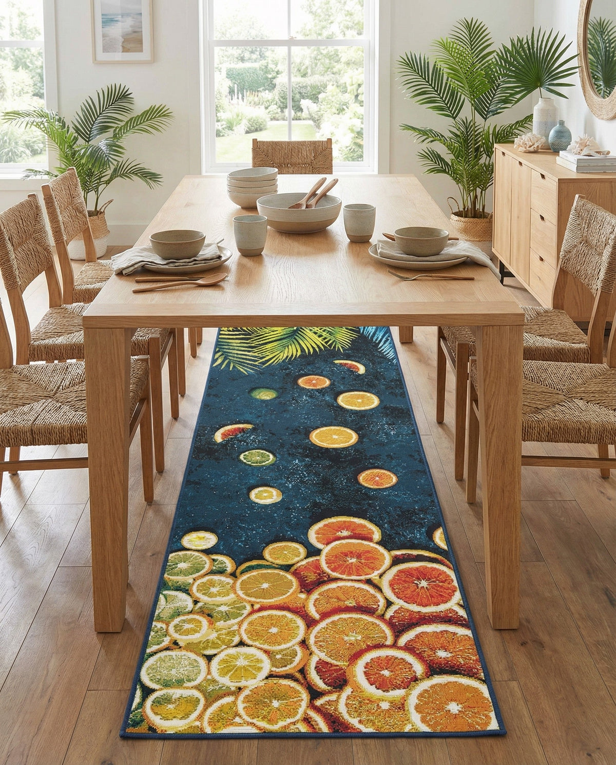 Seaside Haven Rugs Collection Area Rug -  Dunes Runner Multi  lifestyle 57