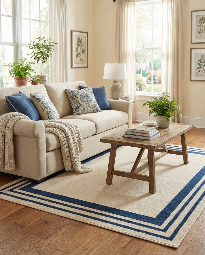 Bahama Breeze Outdoor Collection Area Rug -  Abaco Rectangle Beige  lifestyle 53