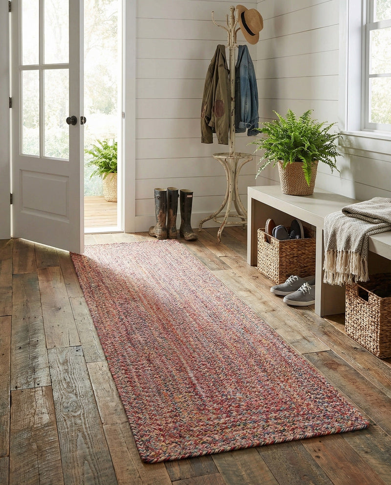 Sustainable Strands Indoor-Outdoor Oasis Collection Area Rug -  Sandbar (Multi) Runner Multi  lifestyle 66