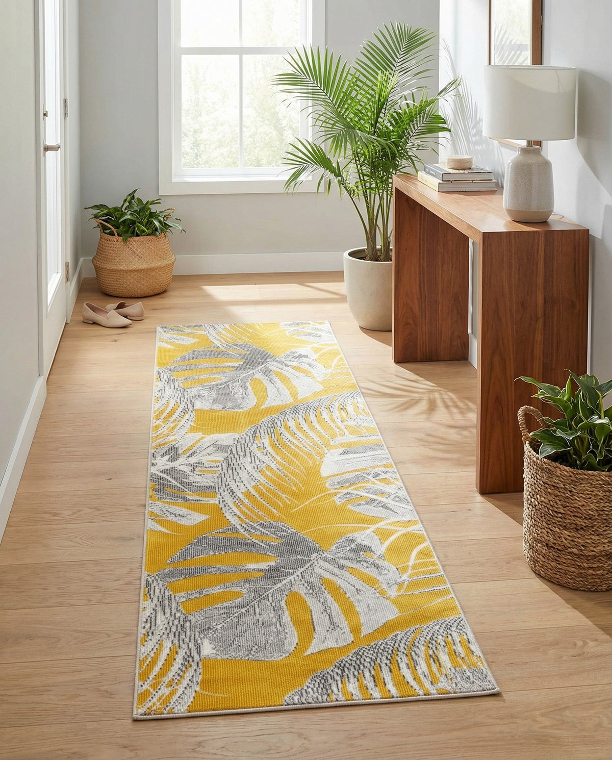 Meadow Breeze Collection Area Rug -  Clover Runner Yellow  lifestyle 88