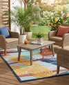 Caribbean Terrace Collection Area Rug - Antigua Rectangle Gray  lifestyle 34
