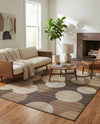 Chromatic Oasis Collection Area Rug -  Zephyr Rectangle Gray  lifestyle 37