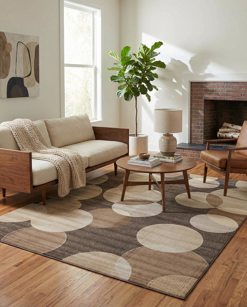 Chromatic Oasis Collection Area Rug -  Zephyr Rectangle Gray  lifestyle 37