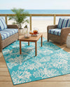 Seaside Haven Rugs Collection Area Rug -  Seaside Rectangle Teal  lifestyle 10