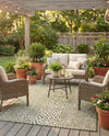 Urban Oasis Rugs Collection Area Rug -  Terrace (Green) Rectangle Green  lifestyle 20