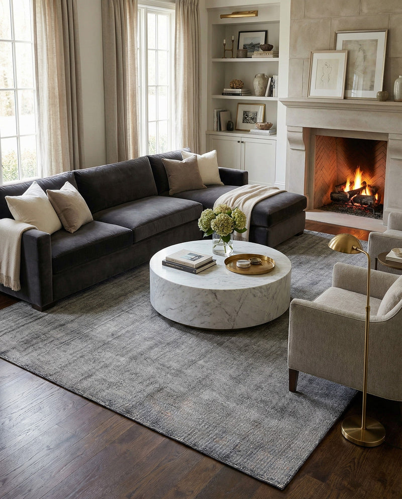 Berkshire Estate Collection Area Rug - Windsor (Earl Grey) Rectangle Earl Grey  lifestyle 4