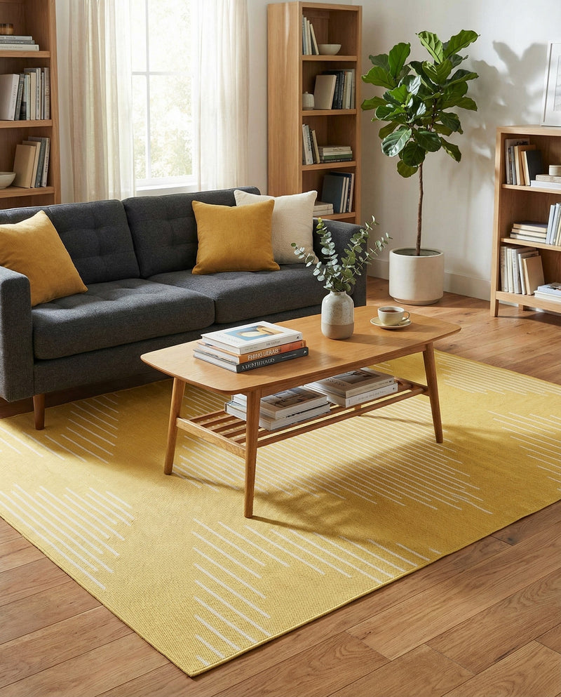 Urban Terrace Collection Area Rug -  Chelsea (Yellow) Rectangle Yellow  lifestyle 11