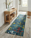 Seaside Haven Rugs Collection Area Rug -  Lighthouse Runner Navy Blue  lifestyle 67