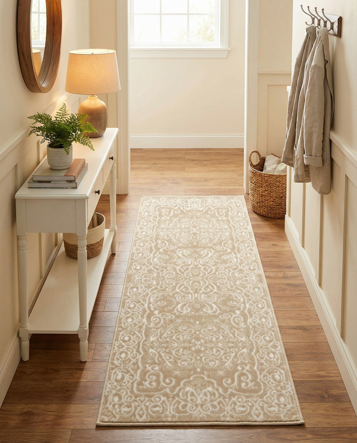 Andes Summit Collection Area Rug -  Lanín Runner Beige  lifestyle 96