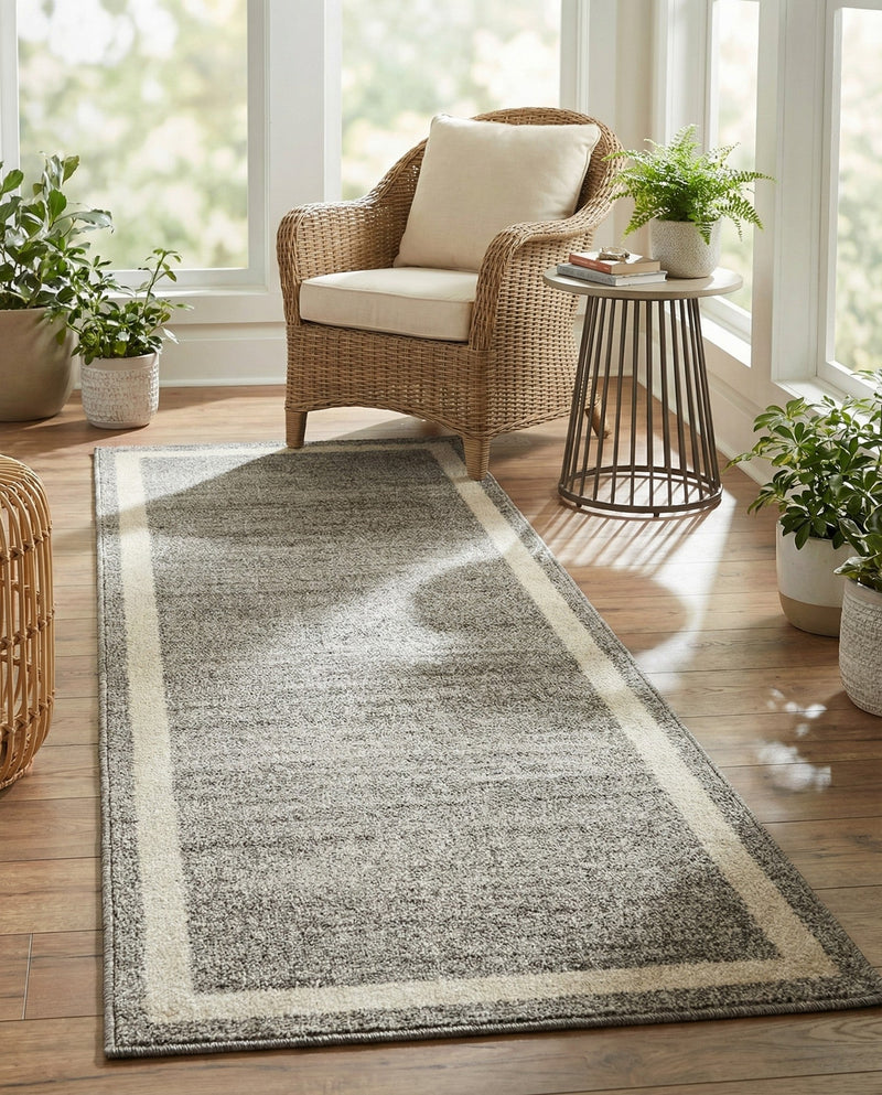 Studio Haven Collection Area Rug -  Alcove (Gray) Runner Gray  lifestyle 59