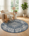 Urban Oasis Rugs Collection Area Rug -  Penthouse (Blue) Round Blue  lifestyle 38
