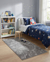 Wonder Tykes Collection Area Rug -  Jigsaw Runner Gray  lifestyle 73