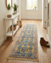 Seville Stripes Collection Area Rug -  Granada (Yellow) Runner Yellow  lifestyle 55