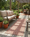 Savannah Pergola Collection Area Rug -  Pavilion (Rust Red) Runner Rust Red  lifestyle 35