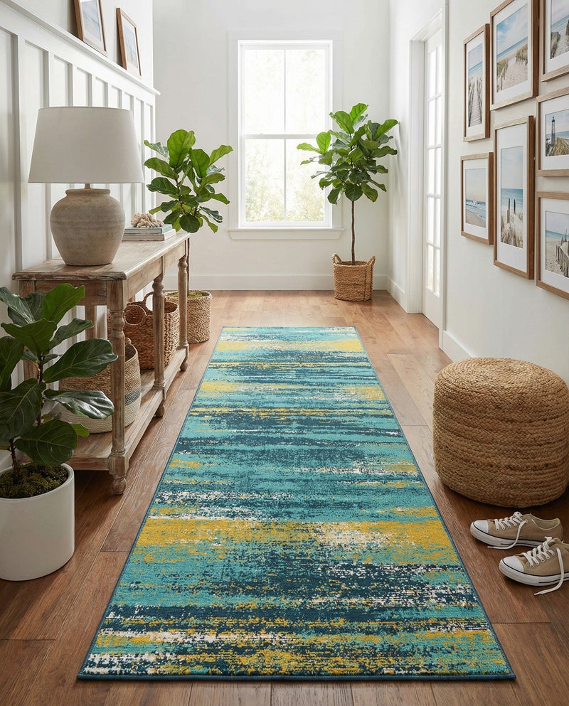 Seaside Haven Rugs Collection Area Rug -  Sandbar Runner Multi.Blue  lifestyle 38