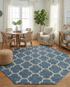 Savannah Pergola Collection Area Rug - Arbor (Navy Blue) Octagon Navy Blue  lifestyle 92
