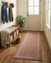Terrace Fringe Collection Area Rug - Veranda (Rust Red) Runner Rust Red  lifestyle 67