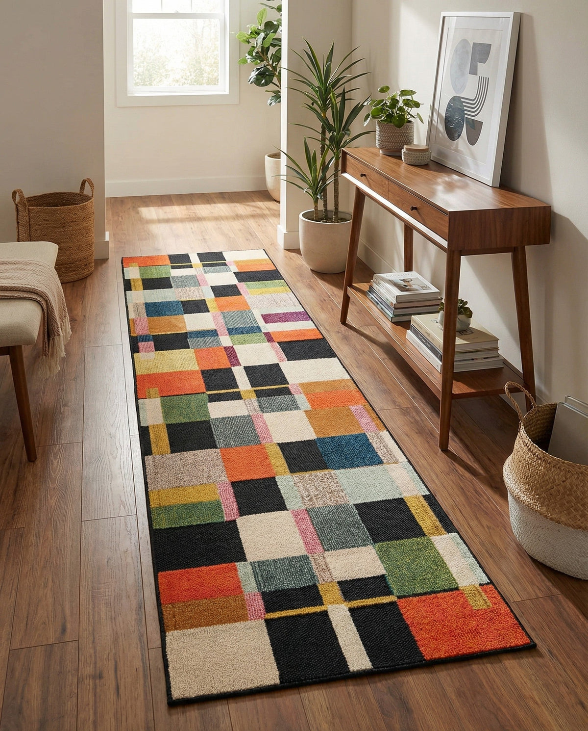 Outdoor Marrakesh Collection Area Rug -  Tangier Runner Multi  lifestyle 49