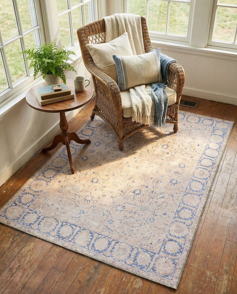Heritage Elegance Collection Area Rug -  Nijo Rectangle Beige  lifestyle 7