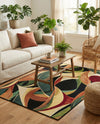 Seaside Blooms Collection Area Rug -  Tivoli Rectangle Multi  lifestyle 14