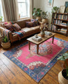 Heritage Elegance Collection Area Rug -  Winterthur (Fuchsia) Rectangle Fuchsia  lifestyle 8