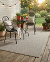 Seaside Serenity Collection Area Rug - Marina Rectangle Light Gray  lifestyle 18