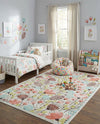 Wonder Tykes Collection Area Rug -  Fantasy Rectangle Ivory  lifestyle 30