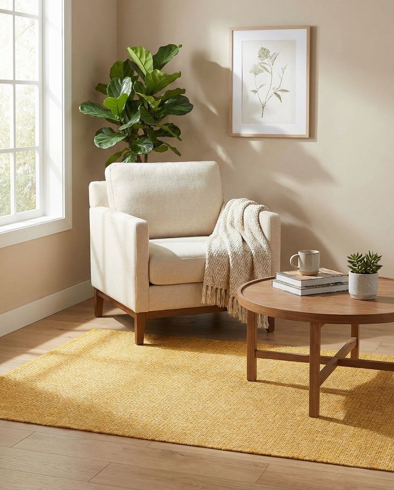 Seaside Serenity Collection Area Rug - Veranda (Corn Harvest Yellow) Rectangle Corn Harvest Yellow  lifestyle 24