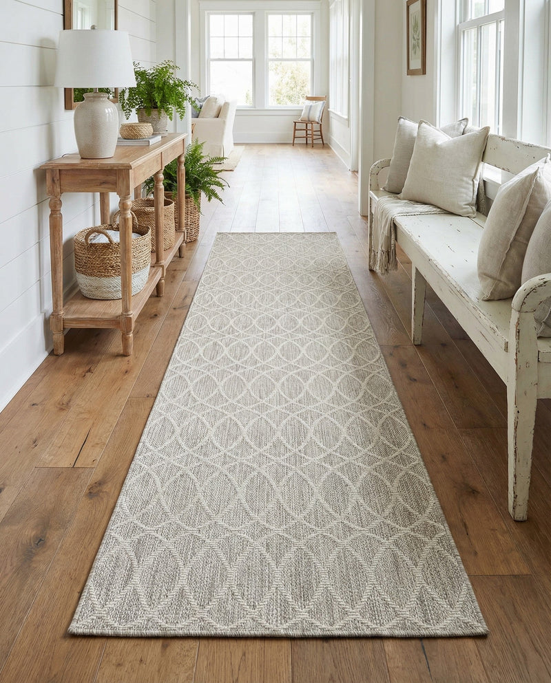 Savannah Pergola Collection Area Rug -  Pavilion (Light Gray) Runner Light Gray  lifestyle 27