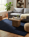 Lana Tasmanian Wool Collection Area Rug - Waitomo Rectangle Navy Blue  lifestyle 12