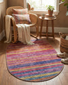 Sahara Essence Collection Area Rug - Oasis (Multi) Oval Multi  lifestyle 45