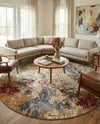 Urban Terrace Collection Area Rug -  Alcove Round Multi  lifestyle 31