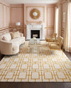 Hollywood Luxe Collection Area Rug -  Beverly (White Gold) Rectangle White Gold  lifestyle 20